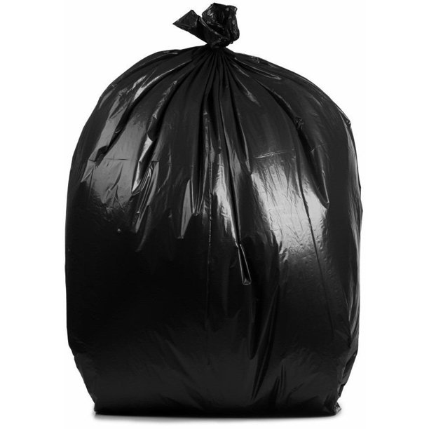 PlasticMill 55 Gallon, Black, 1.5 Mil, 40x50, 100 Bags/Case, Rubbermaid