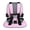 Pink, variant on Urgown Golf Cart Child Positoner, 5-Point Design to Secure Little Ones During Golf-Cart Rides, with Adjustable Straps (Color: Black)