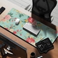 thumbnail image 2 of Long Mouse Pads for Desk,Pioneer Flower Floral Print Pattern Desk Mats on Top Of Desks, Desk Mouse Pad Extra Large with 3mm Non-Slip Base and Stitched Edge for Gaming,Office,Work,Home 35.4"x15.7", 2 of 6
