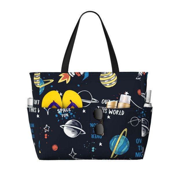 Easygdp Space Bolsa de Viaje de Playa de Gran Capacidad, Bolsa Tote Perfecta para la Playa, Escapadas de Fin de Semana y Viajes