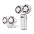 thumbnail image 3 of Homerr Portable Handheld Fan Cooling Fan Portable Handheld Fan - Digital Display, 90-Degree Foldable, Low Noise, Rechargeable, 3 of 10