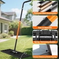 thumbnail image 2 of Yacona Lawn Leveling Rake, 30" x 10" Heavy Duty Garden Leveler Tool, with 78" Adjustable Handle, for Yard, Landscape, Farm, 2 of 7