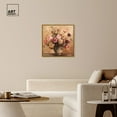 thumbnail image 3 of Burgundy Flower Afternoon Canvas Floral Glam Art by Art Remedy, Gold Frame, 30" x 30", 3 of 7