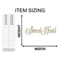 thumbnail image 2 of Sweet Heart Sign Unfinished Wood Cutout Home Decor DIY Option 2- 24" Wide / 1/8", 2 of 6