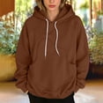 thumbnail image 5 of Women's Oversized Comfort Fleece Hoodies, Cozy Trendy Pullover Sweatshirts with Pockets For Fall & Winter Clothes, 5 of 7