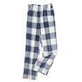 thumbnail image 2 of Tittly Pajama Pants Baggy Pants Women Pajama Pants Comfy Pj Bottom with Pockets Stretch Plaid Sleepwear Pants for Women Trendy Comfy Pants Women Navy XXL, 2 of 3