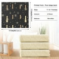 thumbnail image 3 of New Year's Theme Champagne 6 Pack Kitchen Cleaning Cloths 11'' x 11'', Super Absorbent, Soft Double Layer Plush for Dish and Surface Cleaning, 3 of 9