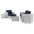 thumbnail image 3 of Modway Convene 6-Piece Outdoor Patio Set in Light Gray Navy, 3 of 10