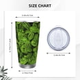 thumbnail image 4 of Easygdp Tiny Green Fern Leaves 20oz Stainless Steel Vacuum Insulated Double Wall Travel Tumbler, Durable Insulated Coffee Mug with Spillproof Lid-Without Straw, 4 of 8