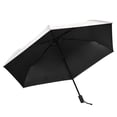 thumbnail image 4 of Florals Leaves Happy Mothers Day All Weather Umbrella Triple Folding Parasol 6 Ribs UV Protection Portable, 4 of 8