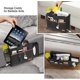 thumbnail image 3 of Dark Gray - 1 Bed Bag, Bedside Storage Bag And Remote Control Tissue Box, Tablet, Charging Cable, Magazine, Glasses, Pen, 3 of 5