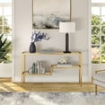 thumbnail image 7 of Evelyn&Zoe Lovett 55" Wide Rectangular Console Table, Brass, 7 of 7