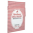 thumbnail image 4 of Northlight Striped Christmas Delivery Tied Gift Sack - 27.25" - White and Red, 4 of 8