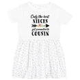 thumbnail image 3 of Inktastic Only the Best Nieces Get Promoted to Cousin Girls Toddler Dress, 3 of 5