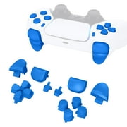 eXtremeRate Blue Replacement D-pad R1 L1 R2 L2 Triggers Share Options Face Buttons for ps5 Controller BDM-010/020