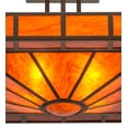 thumbnail image 3 of Meyda Tiffany 187316 Mission Prime 4 Light 34" Wide Semi-Flush Square Ceiling Fixture -, 3 of 7