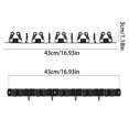 thumbnail image 3 of Hearth & Gear Holder Wall Mount With 4 Racks 5 Hooks Hanger Organizer For Laundry Room Garage Home 1pc Blanket Ladder Cowboy Hat Hooks for Wall Ceiling Hooks for Stainless Steel Hooks Ceiling Hooks, 3 of 7