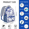 thumbnail image 6 of Aesthetic Floral Design School Backpack - Waterproof Durable Bookbag for Teens, 6 of 6