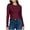 Wine(womens tops), variant on ZHYou No Boundaries Womens Basic Slim Fit Long Sleeve T-Shirts,Crew Neck,Soft Tops,Black,Size M