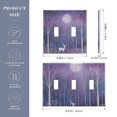 thumbnail image 2 of Yayeee Toggle Light Switch Wall Plate 2-Gang 4.56"x4.48" Decorative Outlet Cover, Purple Forest, 2 of 7