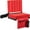 Red, variant on Portable Stadium Seat for Bleachers with Back Support, Folding Bleacher Chair with Cup Holder and Shoulder Strap