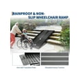 thumbnail image 3 of Bingirl 5FT Portable Wheelchair Ramp With Handle Non-Slip Aluminum Folding Handicap Wheelchair Ramp Threshold Ramps For Home Steps Doorways Curbs Stairs 800 LBS Capacity, 3 of 7