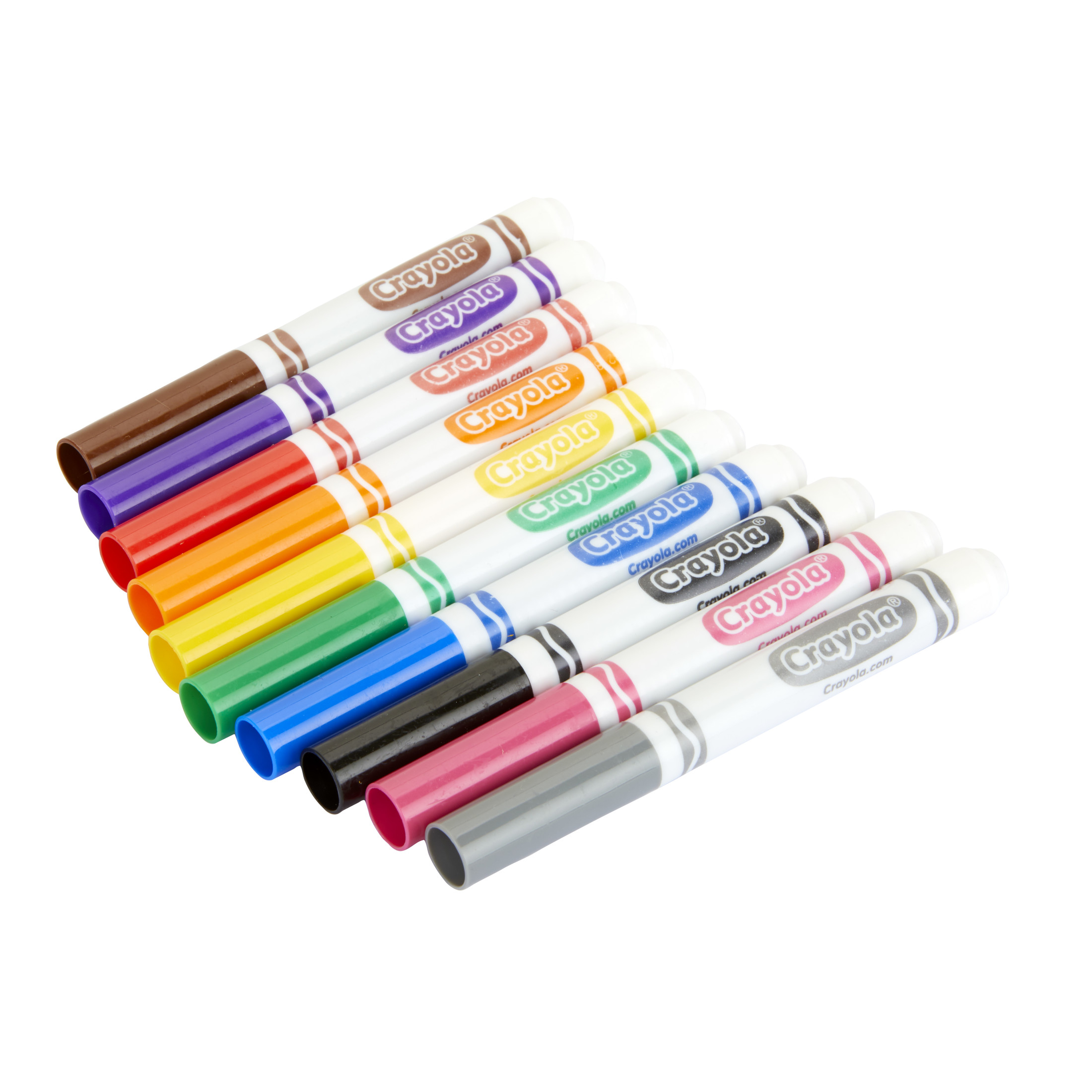 Marcadores de línea ancha Crayola, 10 piezas, útiles escolares para niños, suministros para maestros, principiantes 2
