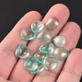 thumbnail image 5 of U8MO 10pcs Foil Crystal Glass Petal 12x10mm Loose Pendant Beads for Jewellery Making-Light Gold, 5 of 8