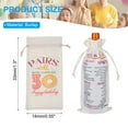 thumbnail image 2 of Happy 30th Birthday Gifts Wine Bag for Women Men for Her Him Anniversary Party Supplies, Beige, 2 of 6