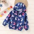 thumbnail image 5 of Edvintorg Kids Jackets Girls Long Sleeve Fall Winter Outdoor Casual Hoodies Windbreaker Children's Outerwear with Zipper 1-9 Years, 5 of 9
