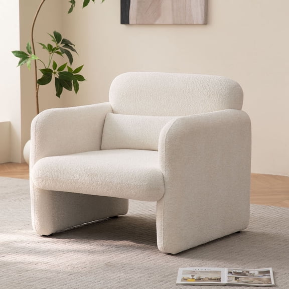 34 Inch Velvet Fabric Sofa in Elegant Design with Support Pillow for Living Room, Office, and Bedroom Use