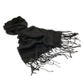 thumbnail image 3 of TrendsBlue Elegant Solid Color Viscose Fringe Scarf, 3 of 3