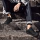 thumbnail image 4 of Botines cortos de punta redonda a la moda para hombre, botines de otoño e invierno, botines cortos antideslizantes para exteriores, botas de invierno con cordones informales Wmkox8yii 123q1555, 4 of 5