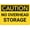 Warning Sign 2, variant on Caution No Overhead Storage Reflective Aluminum Warning Sign 12 x 8 Inches - with Symbol, Weatherproof Signage for Indoor Outdoor Warehouse, Factory