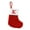 K, variant on dajkiuy 7 inch Mini Cute Knit Monogram Embroidered Christmas Stocking Personalized Initial Christmas Stocking Family Holiday Xmas Party Decor Christmas Decorations-D-Red