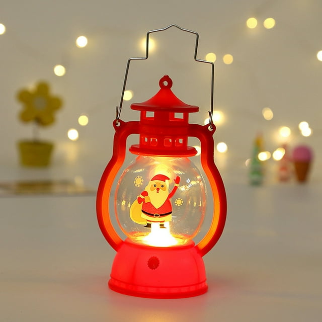 LiLuBuy Illuminated Christmas Lantern, Led Christmas Crystal Lights ...