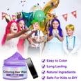 thumbnail image 3 of Coloring Hair Wax, One Time Coloring Wax, Washable, for Men & Women, 4.23 oz - Purple, 3 of 9