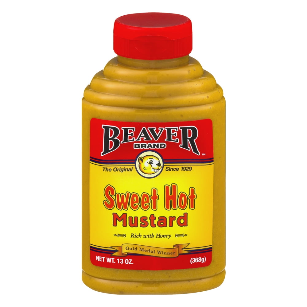Beaver Brand Sweet Hot Mustard, 13 oz by Beaverton Foods, Inc.