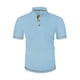 thumbnail image 1 of Blusa y camisa de manga corta con cuello vuelto para hombre, informal, de moda, de color liso, con botones, solapa y hebilla de gancho, camiseta de manga corta de poliéster para hombre., 1 of 5