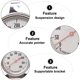 thumbnail image 3 of Termómetro del horno Indicador de temperatura Termometro a lettura estantenea Sonda in acciaio inossidabile Hold Dial Up Calibro grande Forniture per la cottura in cucina, 3 of 5