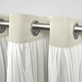thumbnail image 6 of Exclusive Home Catarina Layered Room Darkening Blackout and Sheer Grommet Top Valance, 52"x18", Sand, 6 of 7