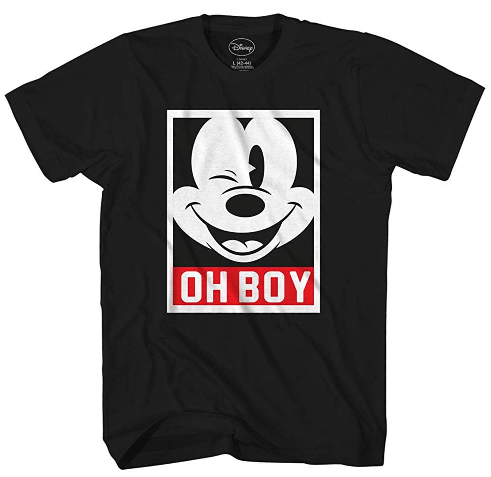 Men's Mickey Mouse Oh Boy Frame Face T 