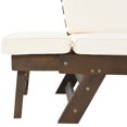 thumbnail image 6 of Adjustable Patio Wooden Outdoor Couch with Removable Cushions and Pillow, for Outdoor, Bedroom, Living Room, Study, Balcony,Beige, 6 of 9