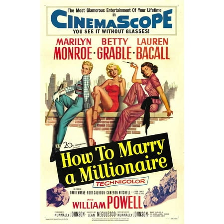 UPC: 0671863476297 | How to Marry a Millionaire (1953) 27×40 Movie Poster