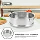 thumbnail image 5 of Cesta vaporera de 20 cm con prácticas asas de acero inoxidable. Rejilla para cocinar bollos al vapor, ideal para el hogar, la cocina o restaurantes (plateada)., 5 of 8