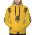 thumbnail image 4 of Hoodies for Men - Realistic Bee cute cool yellow Long Sleeve Comfrt Men'S Fashion Hoodies & Sweatshirts, Sweatshirts for Men Hoodies Pullover Clothing Clothes with Pouch, 4 of 7