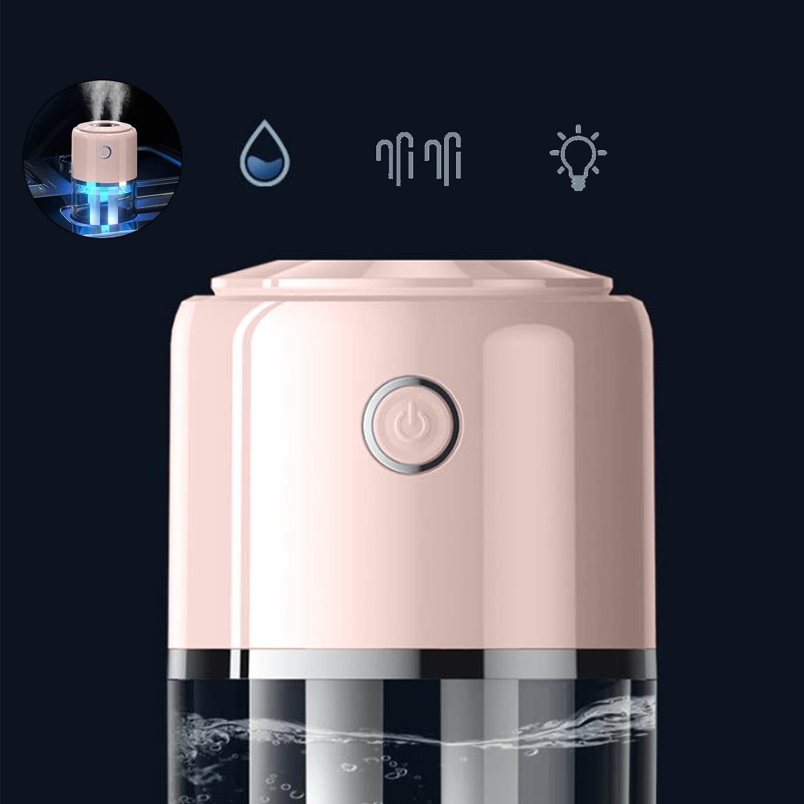 RAPOBRIX Portable Cool Mist Humidifier for Bedroom - Quiet for Home/Baby/Nursery/Plants Up to 6 Hours Auto-Off