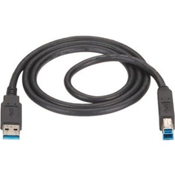 6 ft. USB Version 3.0 Type A Male to Type B Male Cable, Black