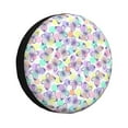 thumbnail image 1 of Fotbe Butterflies on Polka Dots Funda de Llanta de Repuesto con Estampado, Engrosada, Ajuste Universal para Jeep, Remolque, RV, SUV, Camión-16 inch, 1 of 6