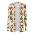 thumbnail image 5 of Cutuoiiu Women's Fashionable Christmas Printed Long Sleeve Cardigan Jackets Gifts, 5 of 7